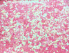 Baby Pink Iridescent Multisize Mixed Shift Heart Glitter, Solid Heart Glitter, Resin and Slime Embellishment, Pick your Amount, T159