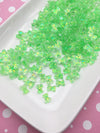 10 Tiny Spring Green Glittery Bear Cabochons for Nail Decoration, Resin Embellishment, Shaker Molds, Cute Miniature Gummi Gummy Bears #482