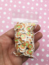 Large Gingerbread House Fake Polymer Clay Slice Sprinkles, Christmas Nail Art Slices, Miniature Sprinkles, N70