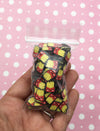 Larger French Fry Polymer Clay Sprinkles With Kawaii Faces, NON EDIBLE Fast Food Fimo Fake Sprinkle Mix, M43