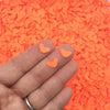LARGE Neon Orange Bats Halloween Polymer Sprinkles, Spooky Faux Sprinkles, Polymer Clay Fake Sprinkles, Decoden Funfetti Jimmies N156