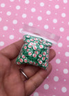Candy Cane Peppermint Fake Polymer Clay Dessert Candy Slice Sprinkles, Mint Christmas Nail Art Slices, Miniature Dessert, N90