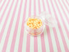 Pastel Orange Donut Loop Polymer Clay Dessert Candy Slice Sprinkles, Nail Art Slices, Faux Dessert, Miniature Dessert, S83