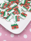 10 Christmas Gingerbread House Cabochons, Christmas Cabs, #DH161a