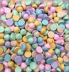 20 NON EDIBLE Resin Pastel Multi Color Chocolate Chips, Super Realistic Flat Backed Fake Bake Chip Add Ins 1352