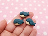 5 Whale Cabochons, Animal Cabs, Nature Cabochons, Resin Flat Back Cabochons, #65