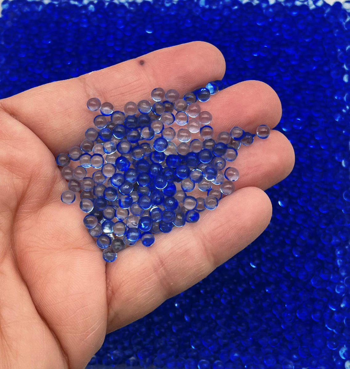 Translucent Pearls Cobalt Blue 4mm Translucent Pearls, Popping Boba Resin Gumball Pearls ...
