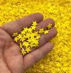 LARGER YELLOW STAR Sprinkle Mix, Polymer Clay Fake Sprinkles, Decoden Funfett Jimmies, S32
