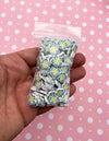 White and Blue Polymer Clay Flower Sprinkles, Fimo Fake Sprinkle Mix, Resin Embellishment, Decoden Funfetti  P142