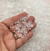 100 Crystal Clear Star Beads, Kawaii beads J114