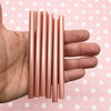 10 Pearly Rose Gold Pink Metallic Glue sticks for drippy deco sauce, cell phone deco etc, great for wax seals (mini size)