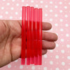 10 Cherry Jelly Translucent Hot Pink Red Glue sticks, Fruit Series Glue for drippy deco sauce, cell phone deco etc (mini size)