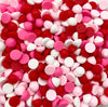 20 NON EDIBLE Resin Valentine's Day Multi Color Chocolate Chips, Super Realistic Flat Backed Fake Bake Chip Add Ins 1365