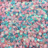 10 Grams Cotton Candy Shift Seashell Solvent Resistant Iridescent Glitter, Sprinkle Slime Supplies, Confetti Shell Glitter Mix, F701