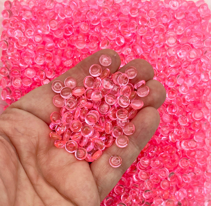 100g Pink Fishbowl Beads, Beads for Crunchy Slime, Slushie Beads for Slime,  Slime Supplies