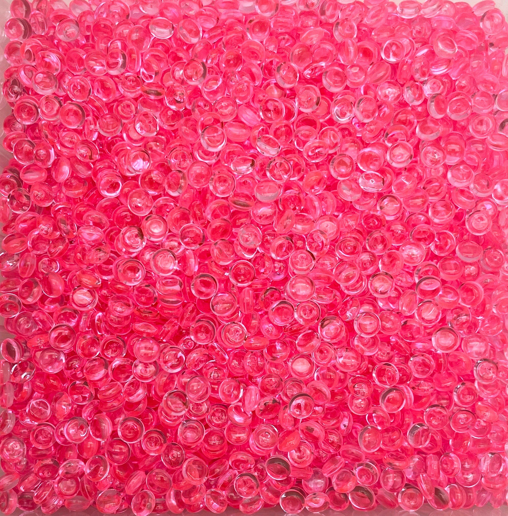 100g Pink Fishbowl Beads, Beads for Crunchy Slime, Slushie Beads for Slime,  Slime Supplies 