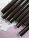 10 DARK CHOCOLATE brown glue sticks for drippy deco sauce, cell phone deco etc (mini size)