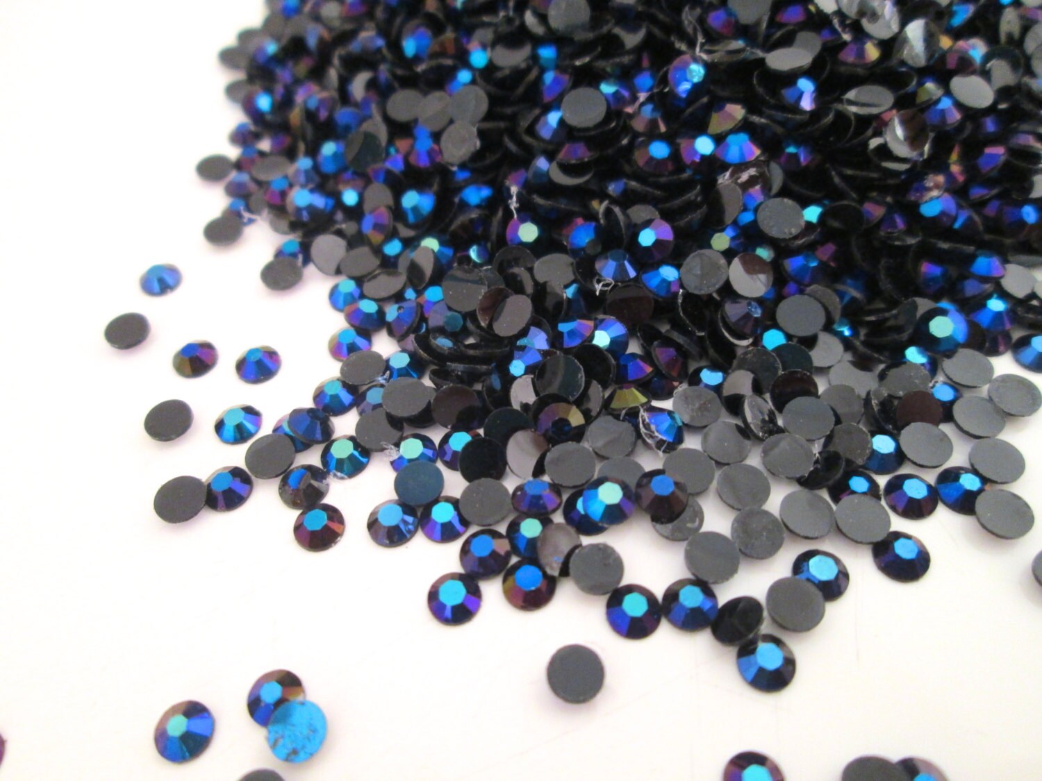 Black Ab Rhinestone 3mm Black AB Resin Rhinestones, Flat Backed Jelly Rhinestones, Pick Yo ...