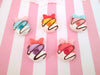 6 Assorted Donut Bow Cabochons, #062a