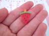 6 Resin Watermelon Popsicle Cabochons, Cute Fruit Cabs, #815