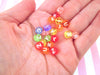 100 Alphabet Beads, Acrylic Multicolor Letter Mix J19