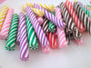 6 Polymer Clay Peppermint Swirl Candy Cane Sticks, Cute Fake Mint Sweets, #242